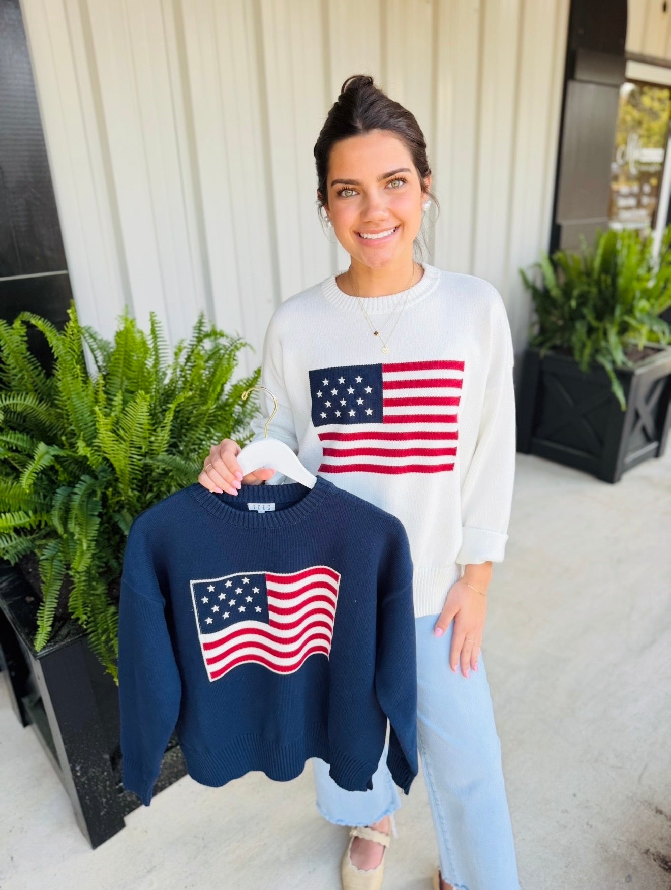 The American Flag Sweater / FINAL SALE