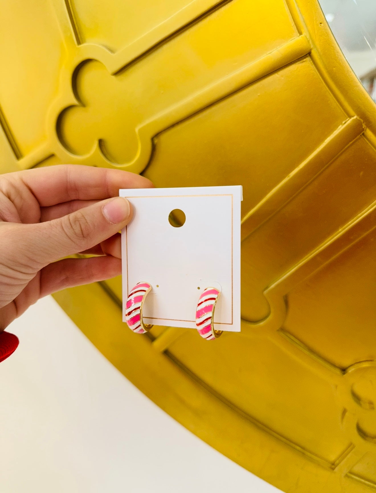 The Candy Cane Hoop Earring