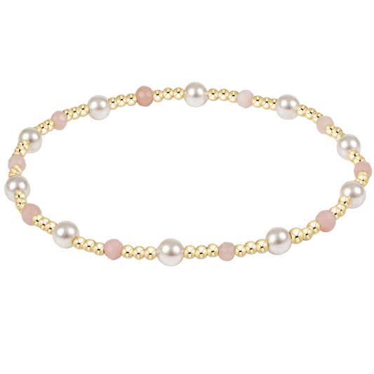 ENewton/ Pearl Sincerity 4MM Gem Bracelet-Pink Opal