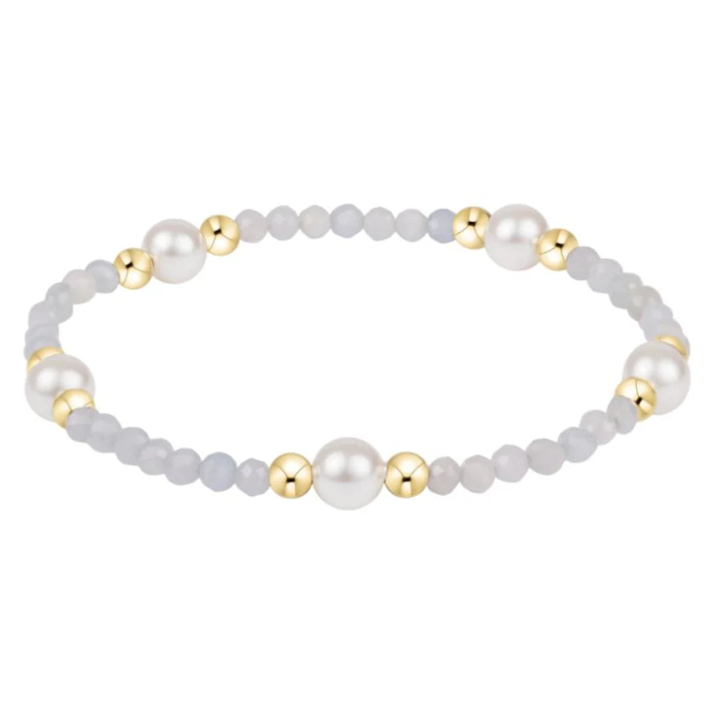 ENewton/ Purpose Pearl 6MM Gem Bracelet-Aquamarine