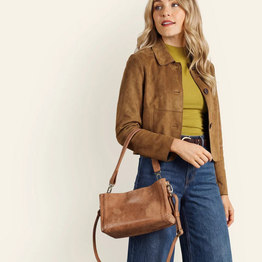 HOBO/ The Seneca Shoulder Crossbody/ Whiskey