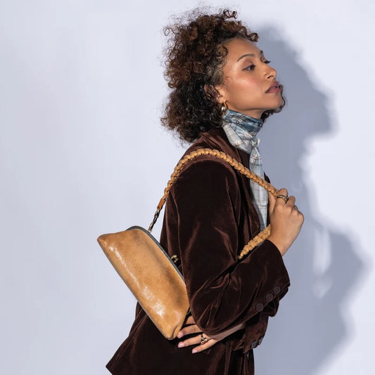 HOBO/ The Alba Frame Small Shoulder Bag/ Buffed Whiskey