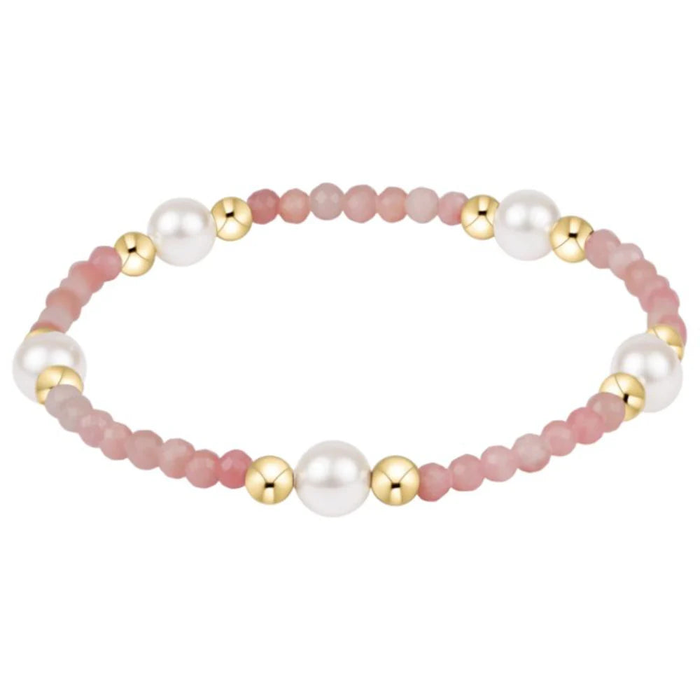 ENewton/ Purpose Pearl 6MM Gem Bracelet-Pink Opal