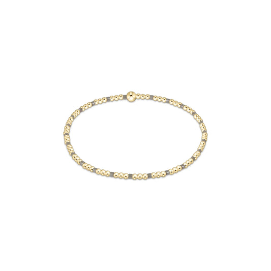 ENewton/ Hope Sincerity Pattern 2MM Bead Bracelet-Milkshake