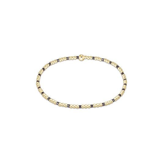 ENewton/ Hope Sincerity Pattern 2MM Bead Bracelet-Taupe With A Twist