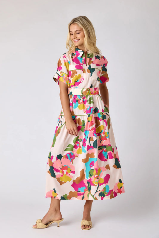 CROSBY/ The Fairiss Dress/ Botanic Blush/ FINAL SALE