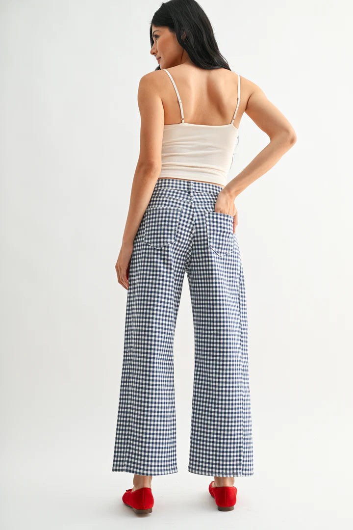 Just Black/ The Barrel Jean Twist/ Navy Gingham