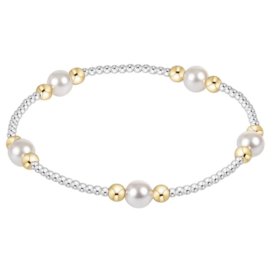 ENewton/ Purpose Pearl 5MM Mixed Metal Bracelet