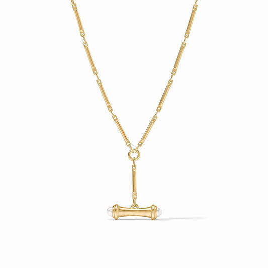 Julie Vos/ Bamboo Delicate Necklace/ Pearl