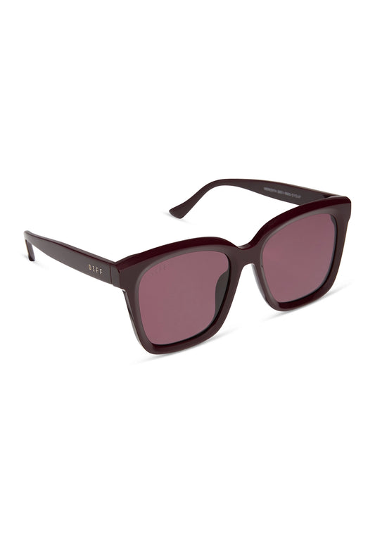 Diff/ Meredith Sunglasses/ Dark Cherry