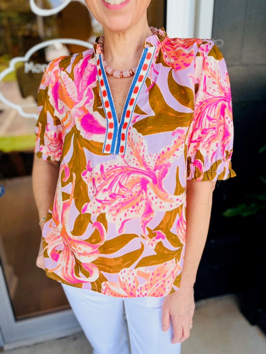 The Florence Floral Top