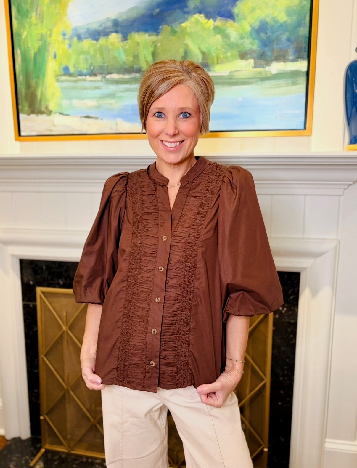 The Roxanne Ruched Top