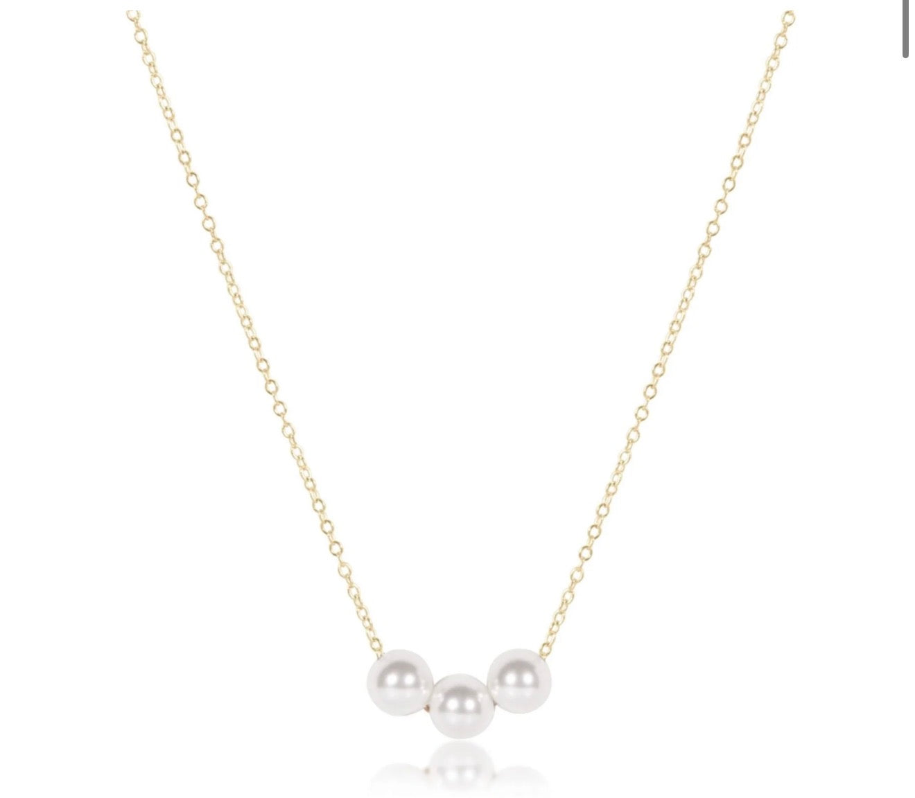 ENewton/ 16" Necklace Gold-Joy Pearl
