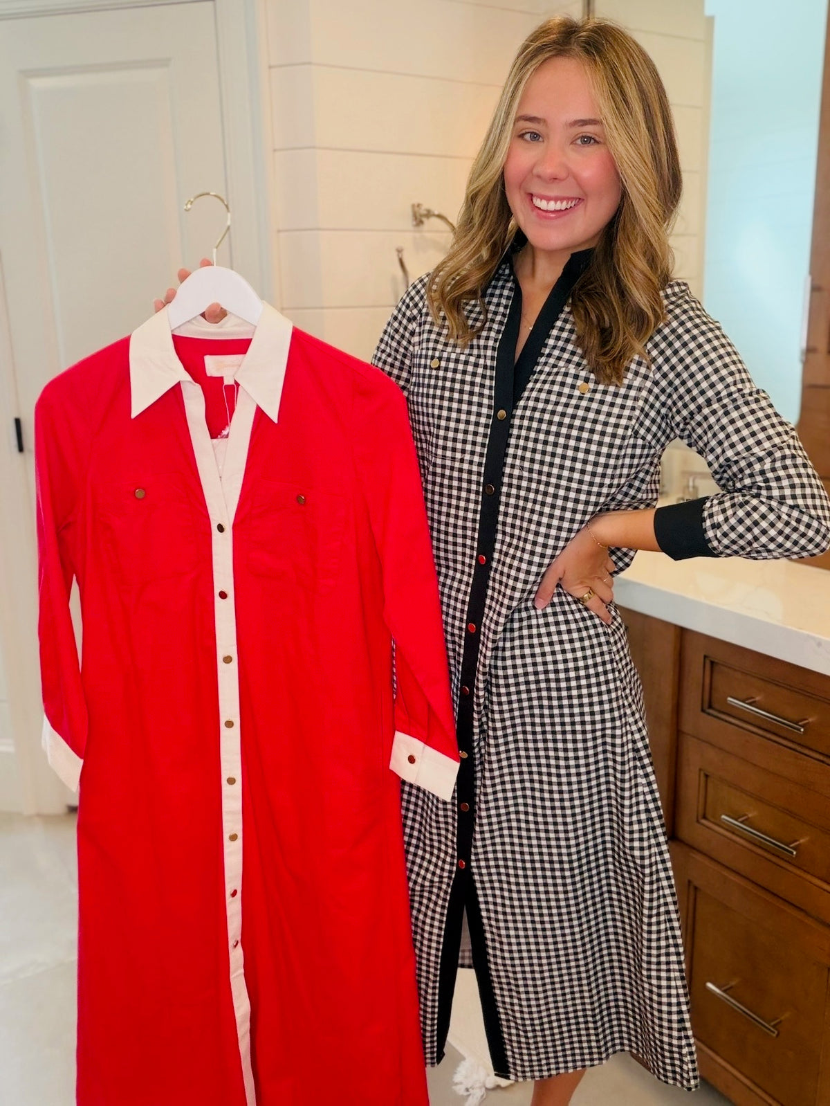 The Harper Dress/ Black Gingham