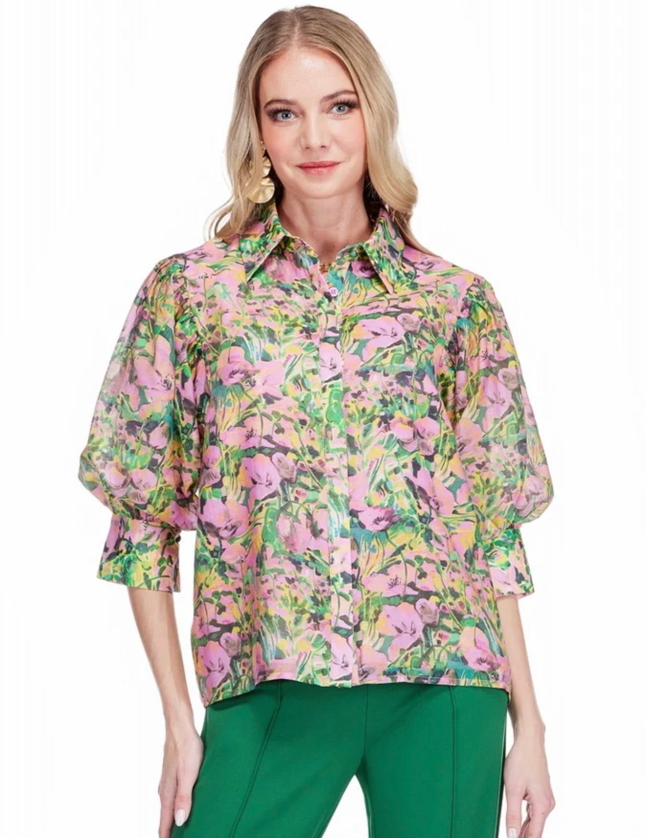 Jade/ The Bloom Rush Blouse
