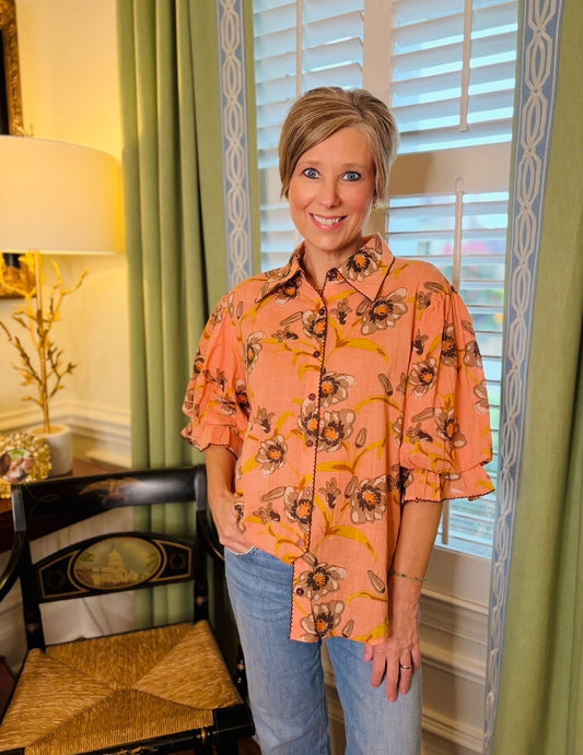Ivy Jane/ Pointed Poof Blouse