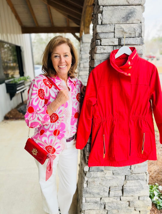 Ivy Jane/ Pop Flower Border Top