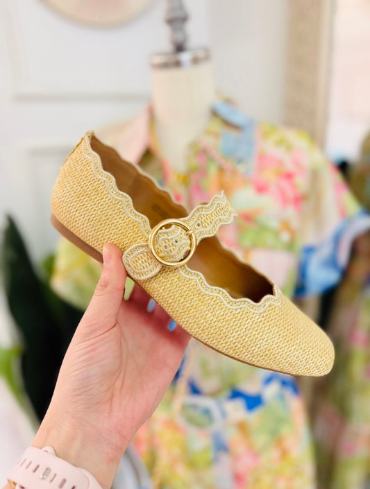 DV/ The Meloria Mary Jane Flat/ Raffia