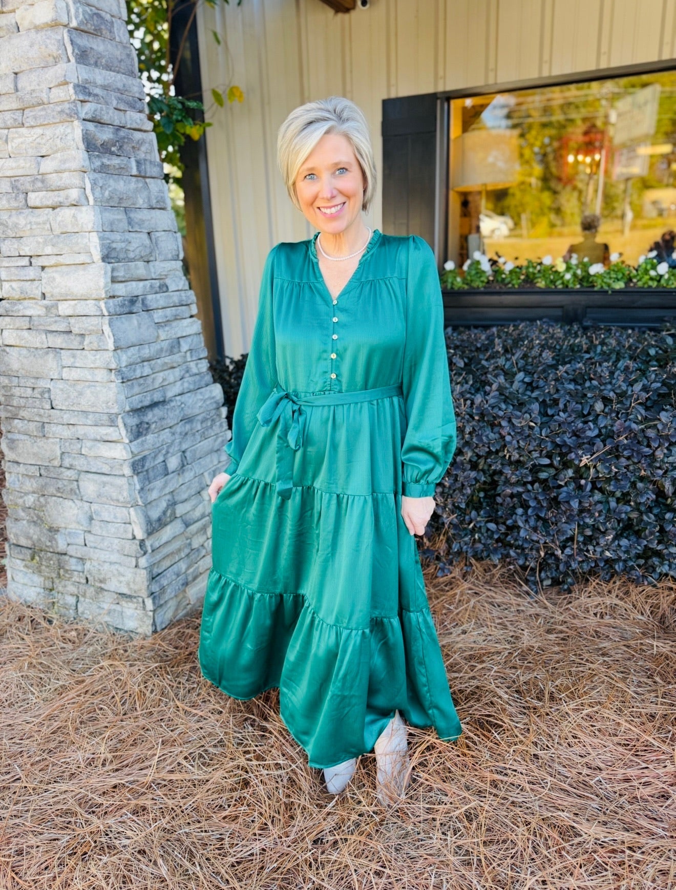MS/ The Gracelyn Dress/ Aventurine
