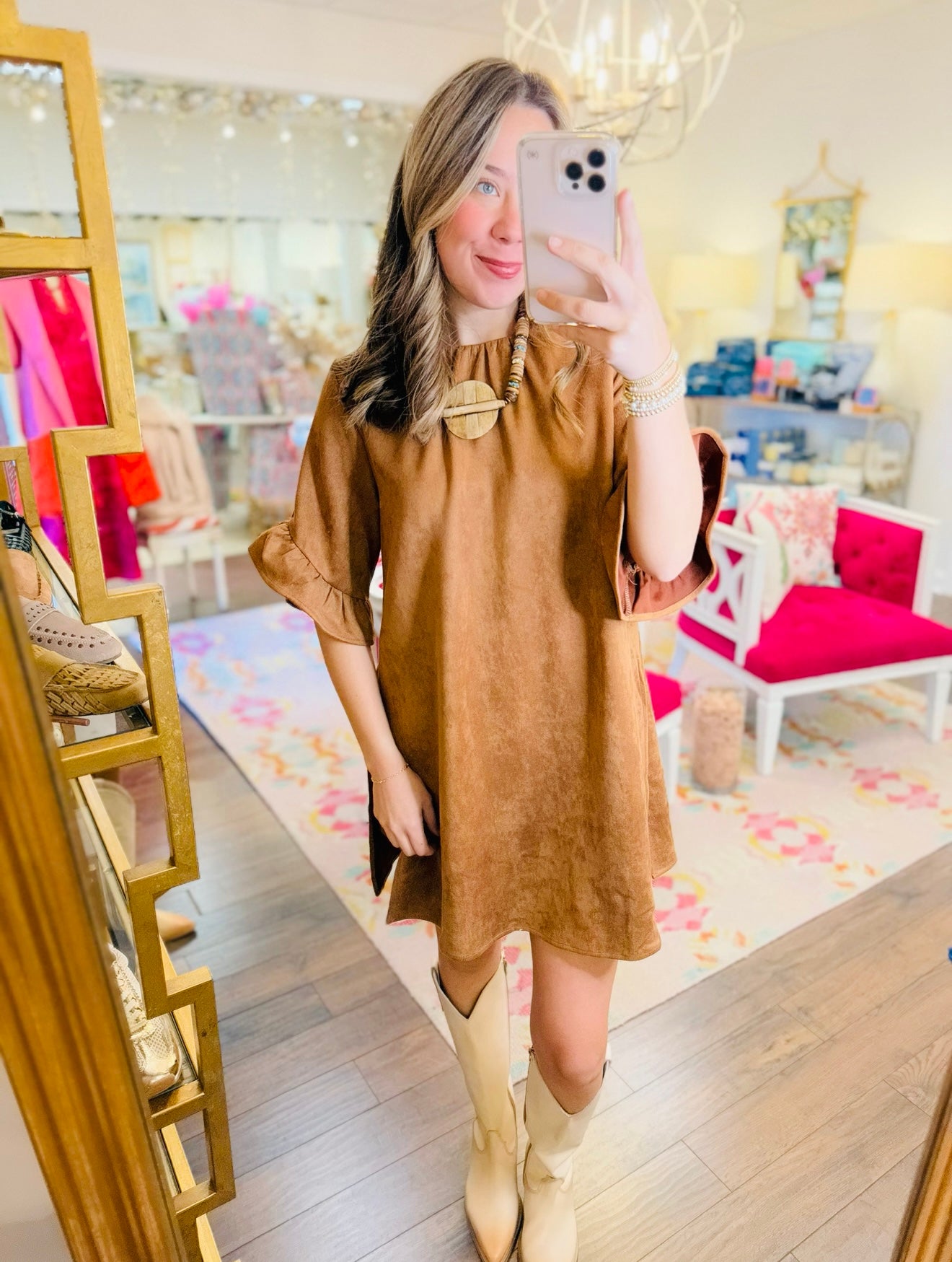 The Rover Suede Romper