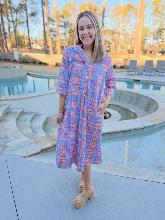 Uncle Frank/ The Piper Plaid Swing Dress/ FINAL SALE