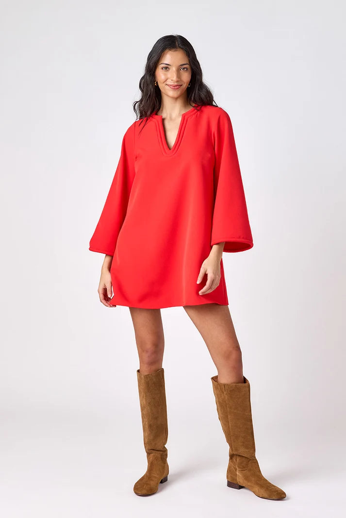 CROSBY/ The Skyler Dress/ Carnelian
