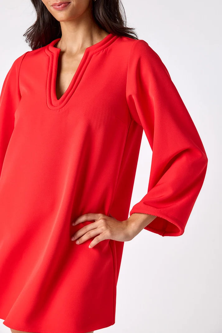 CROSBY/ The Skyler Dress/ Carnelian