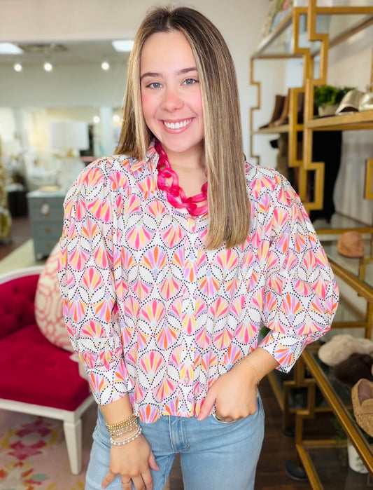 The Piper Printed Blouse