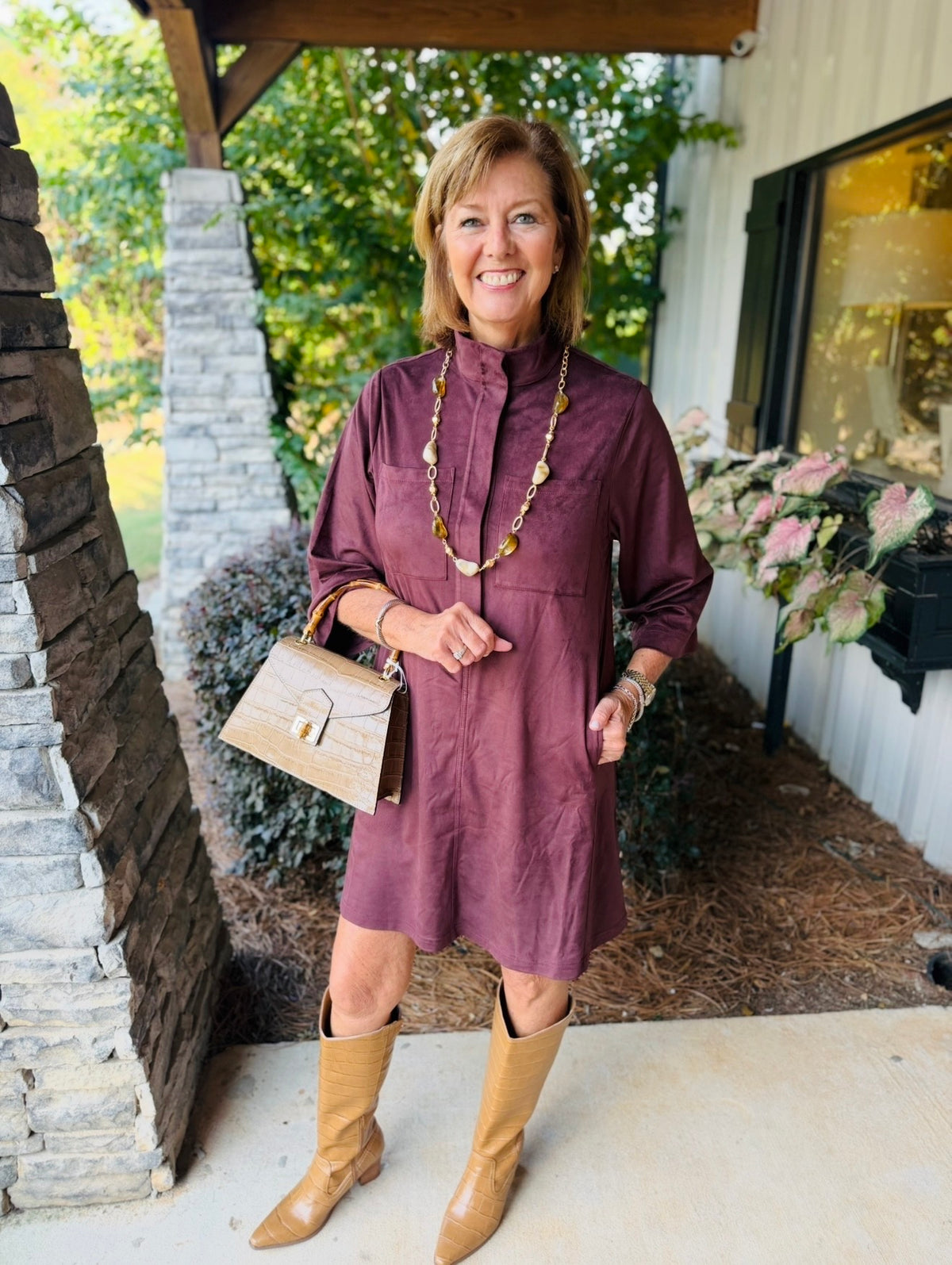 Uncle Frank/ The Suede Swing Dress