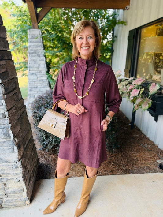 Uncle Frank/ The Suede Swing Dress