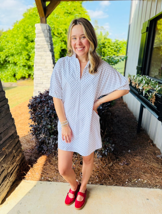 The Charlotte Dress/ Polka Noir