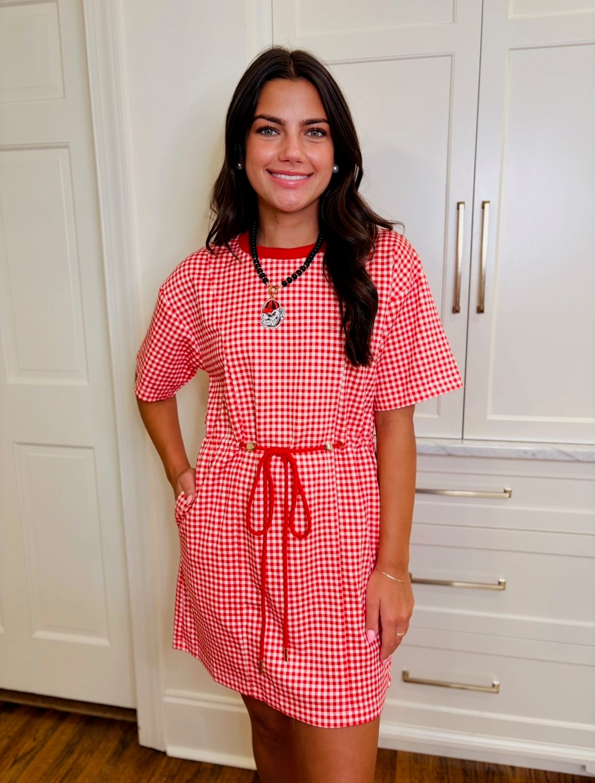 The Cherry Check Dress