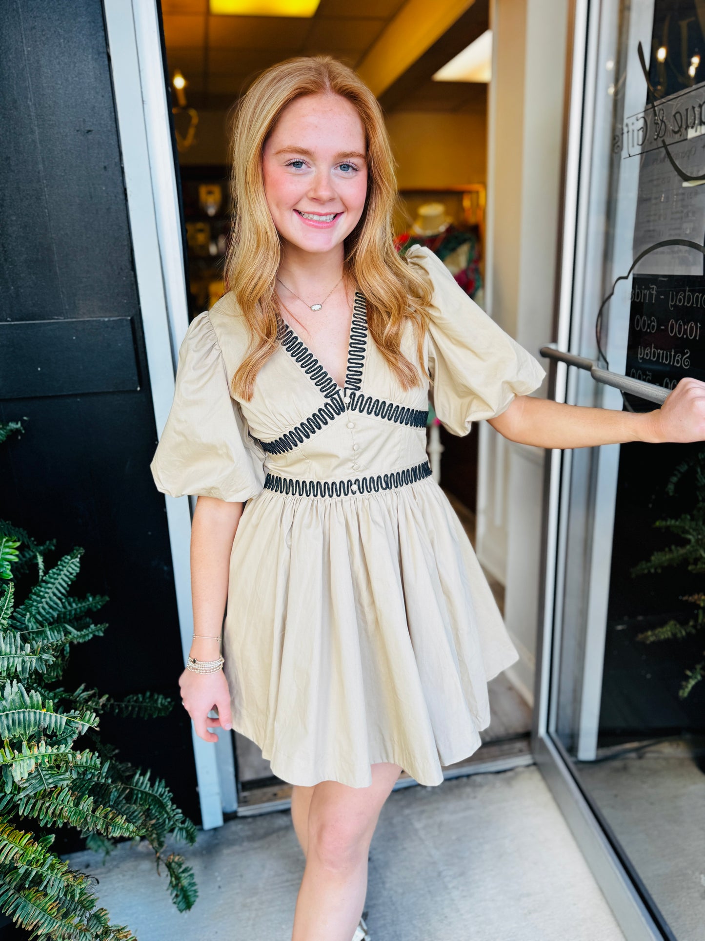 The Elley Embroidered Mini Dress/ FINAL SALE