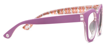 Peepers + LP/ Center Stage Eyeglasses/ Pink + Frond Orange