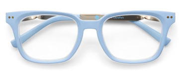 Peepers + LP/ Sidebar Eyeglasses/ Light Blue + Rosemary Stripe Lavender