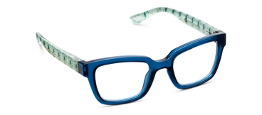 Peepers + LP/ Siren Eyeglasses/ Deep Blue + Rosemary White