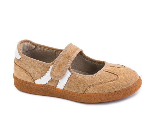 Corkys/ The Calm Down Sneaker/ Camel Faux Suede