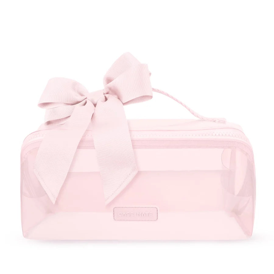 Case-Mate/ Jelly Cosmetic Bag/ Ballet Pink Bow