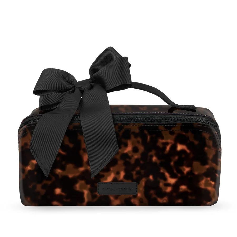 Case-Mate/ Jelly Cosmetic Bag/ Tortoiseshell Bow