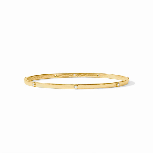 Julie Vos/ Crescent Stone Bangle/ Cubic Zirconia