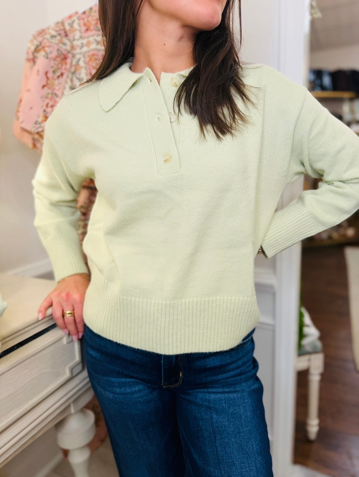 The Chrisley Collared Sweater
