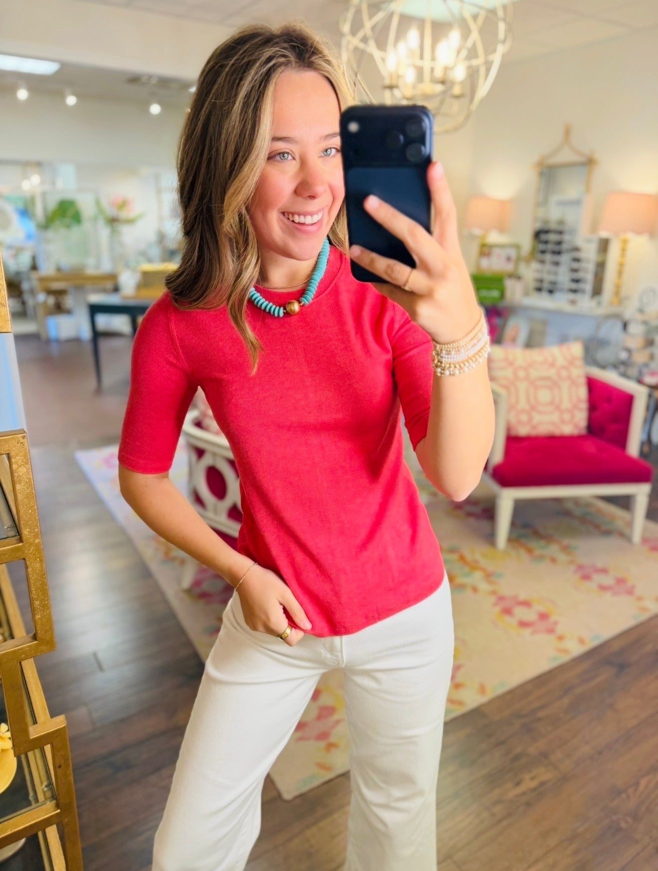 The Rallie Ribbed Tee