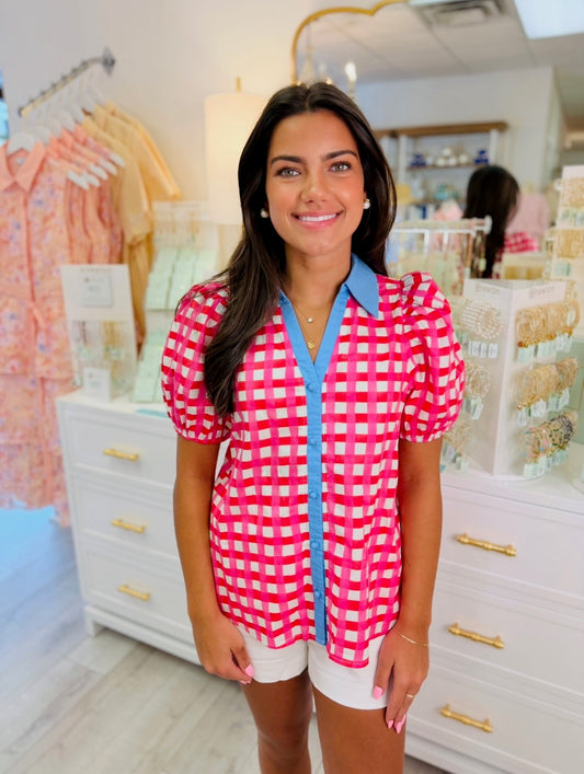 The Gem Gingham Top