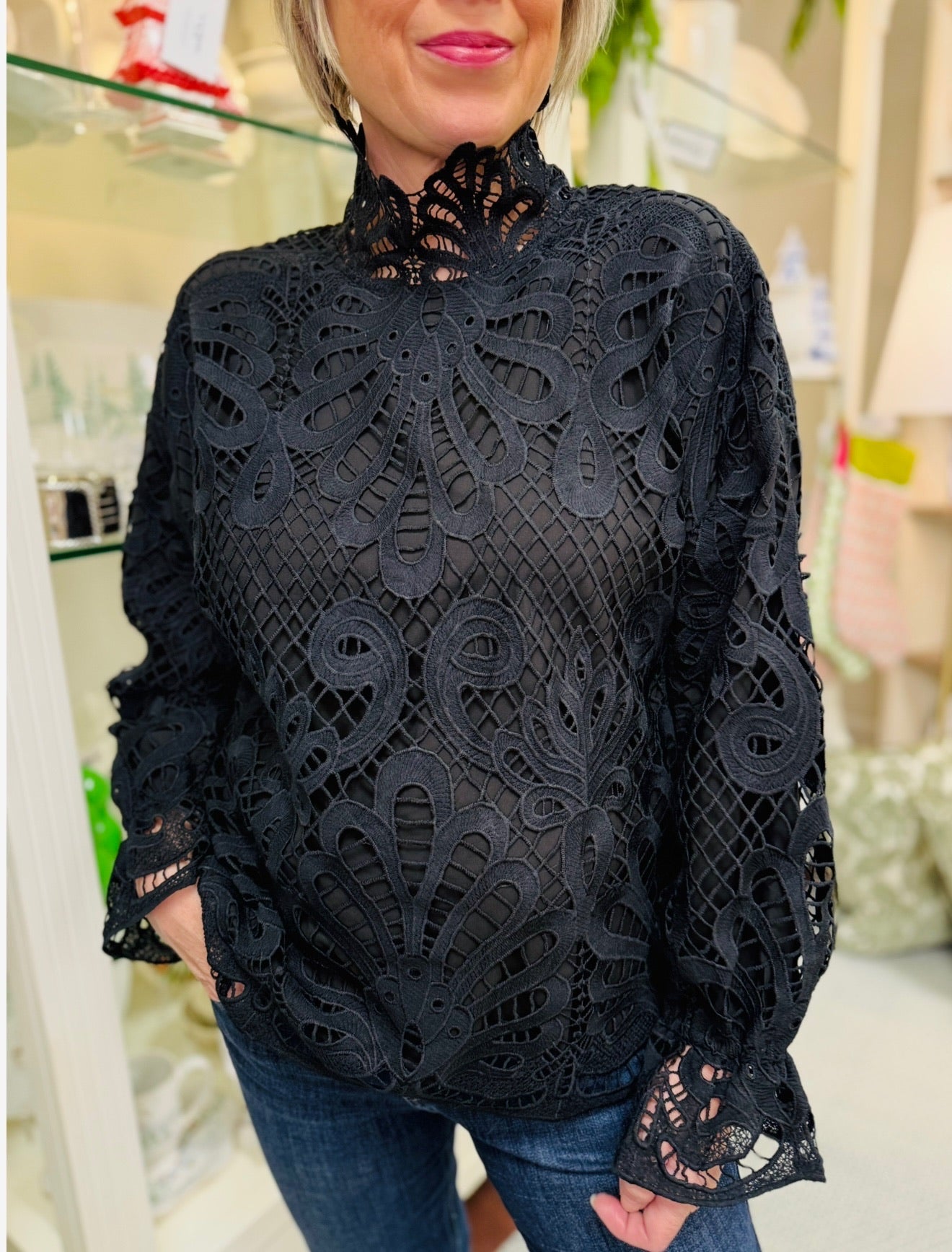 Jade/ Leighton Lace Blouse