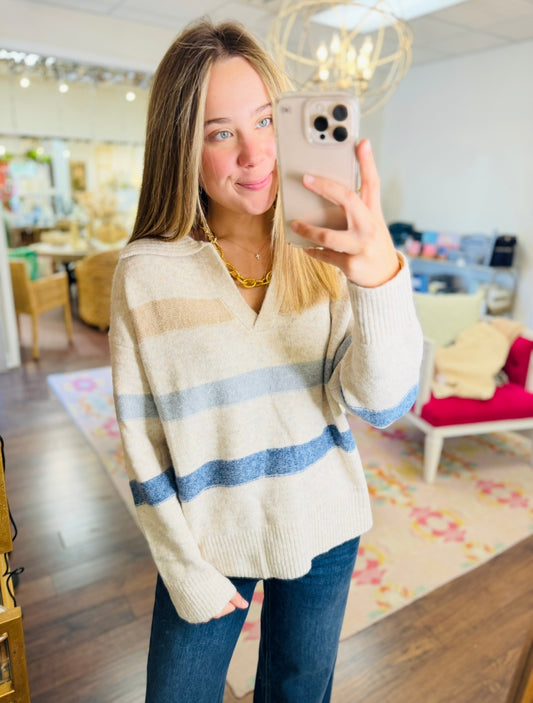 The Stephie Striped Sweater