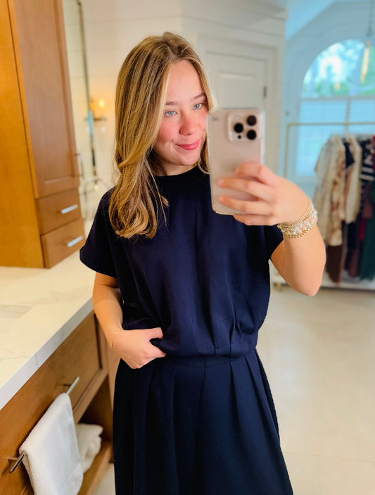 The Pria Pleat Tee