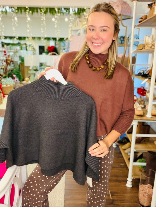 The Aja Sweater/ Charcoal