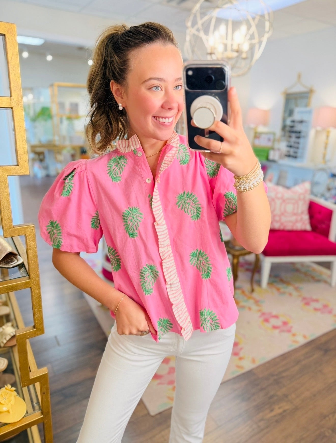 The Bennie Botanical Blouse