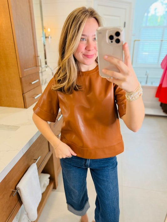 The Lelli Leather Top