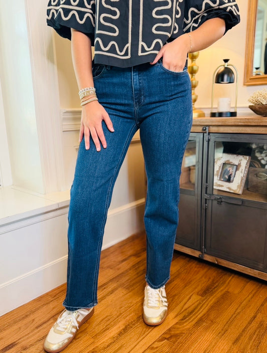 JBD/ Straight Leg Jean/ Dark Denim
